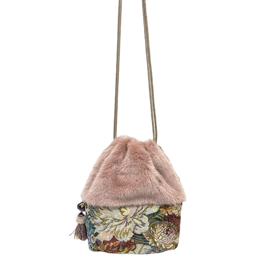 【SALE 50％OFF】：ファーバッグ [ゴブラン]