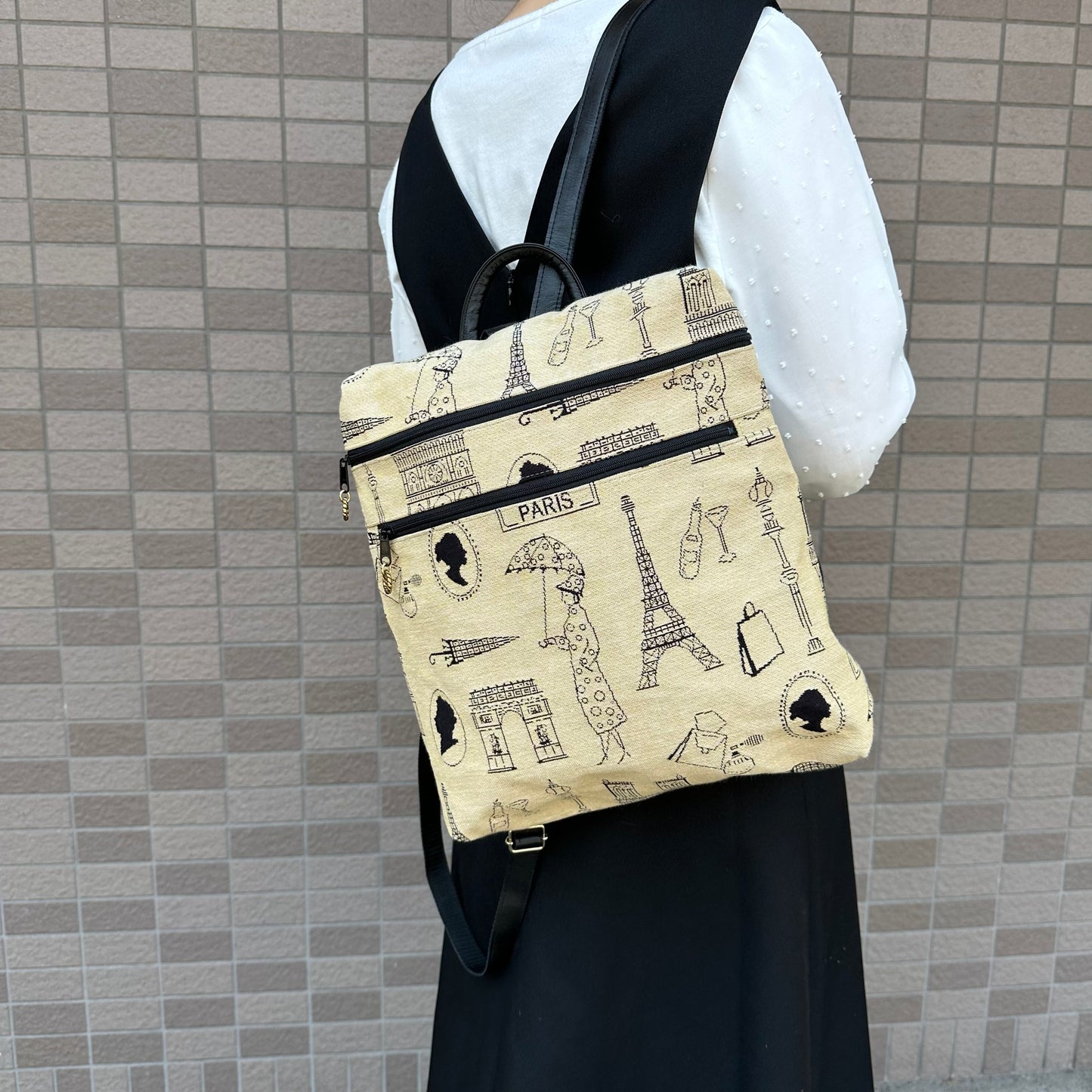 ファスナーリュック［ゴブラン]