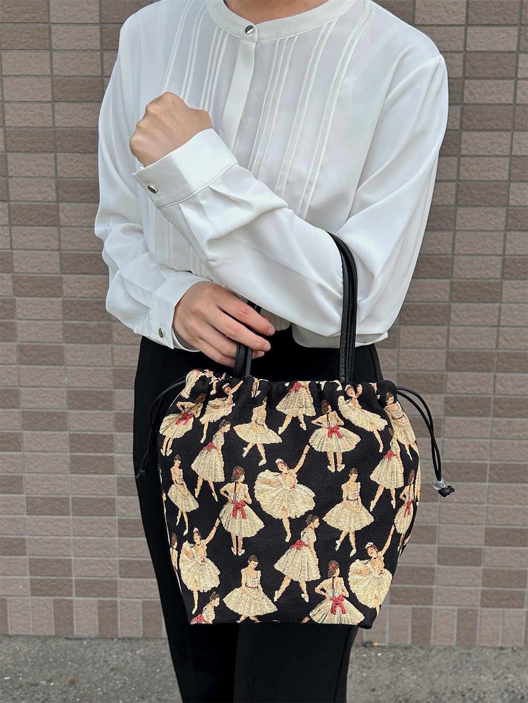 【SALE 30％OFF】：巾着手さげ[ゴブラン]