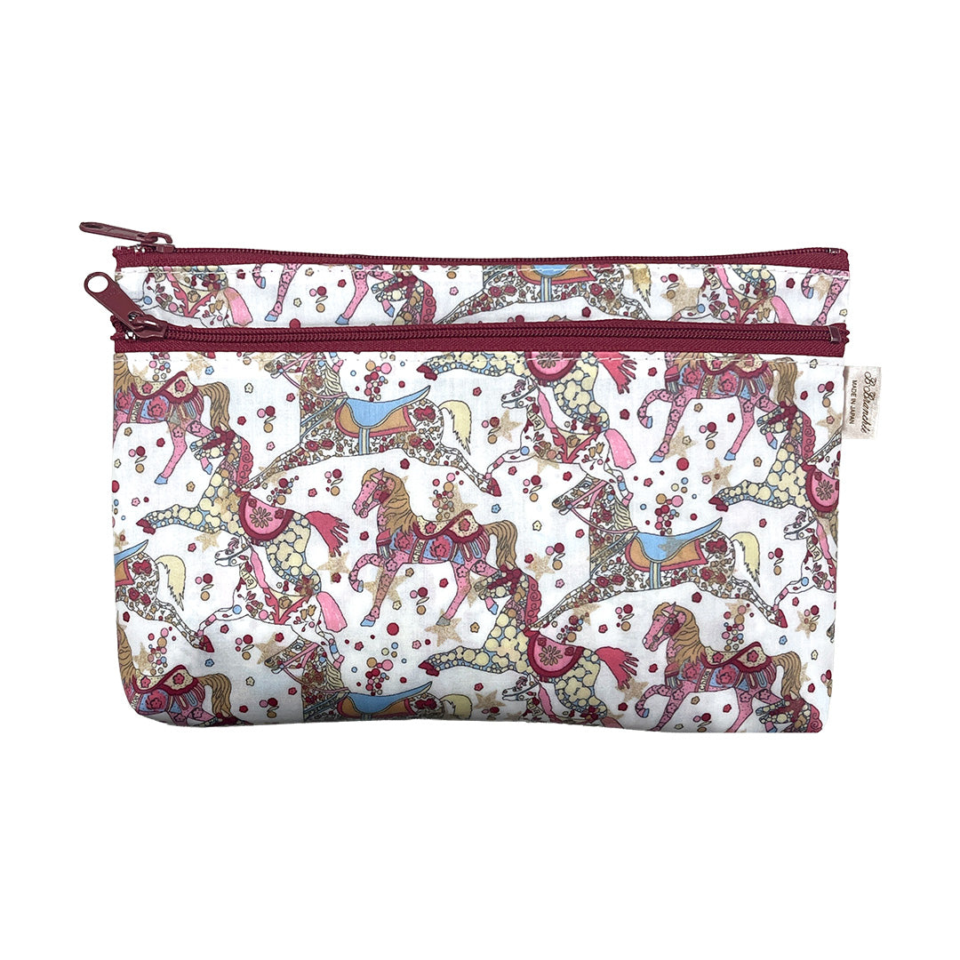 Wファスナーポーチ[リバティ]