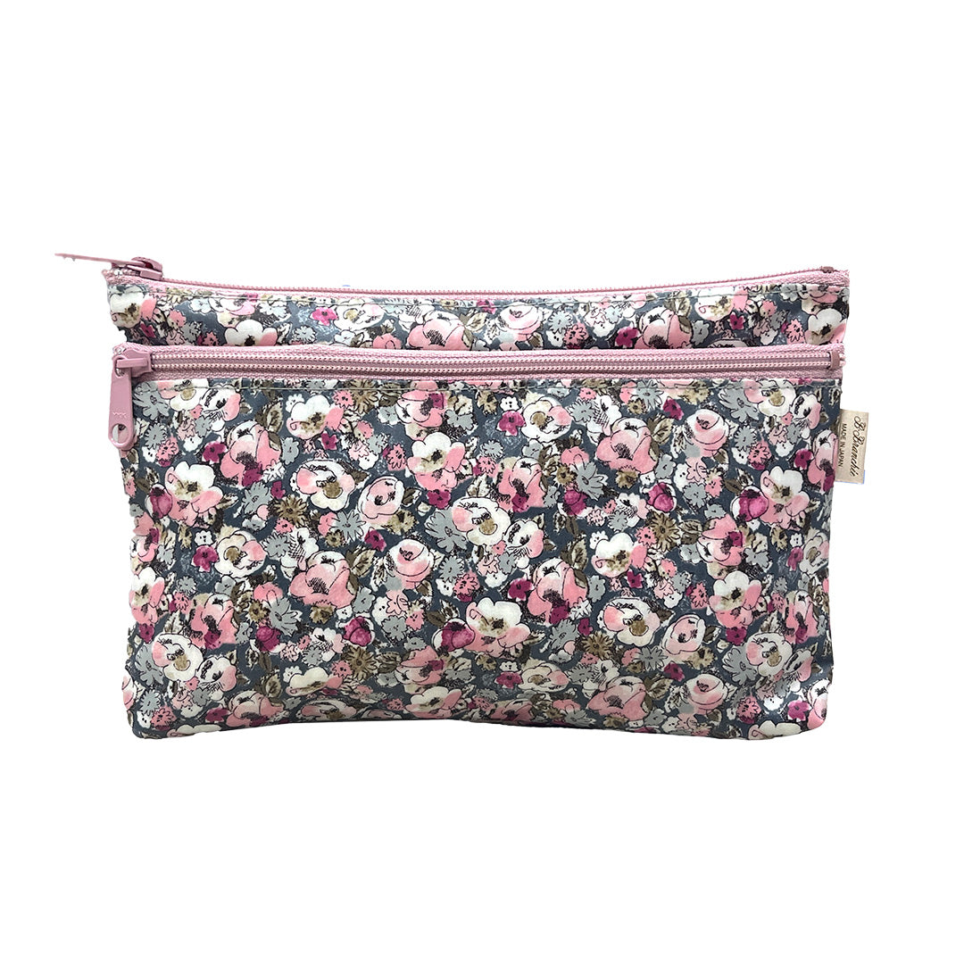 【SALE 40％OFF】：Wファスナーポーチ [リバティ]