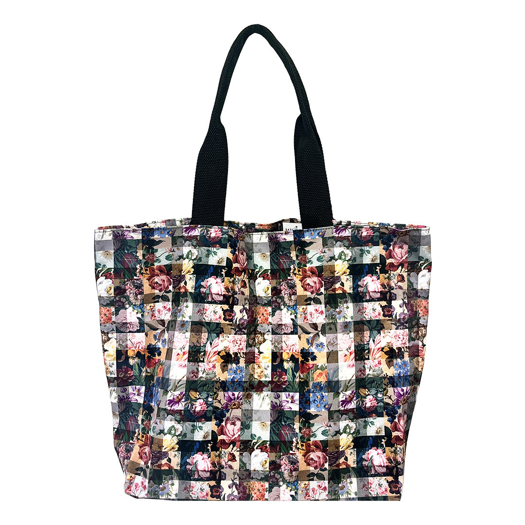 【SALE 30％OFF】：帆布リバティスクエアトート［リバティプリント］