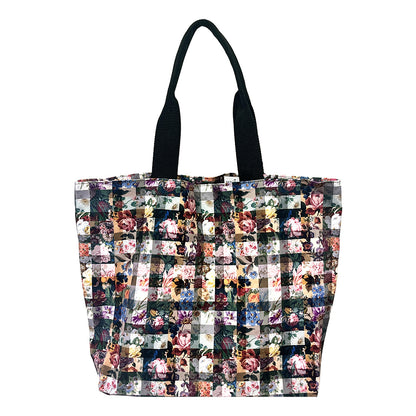 【SALE 30％OFF】：帆布リバティスクエアトート［リバティプリント］